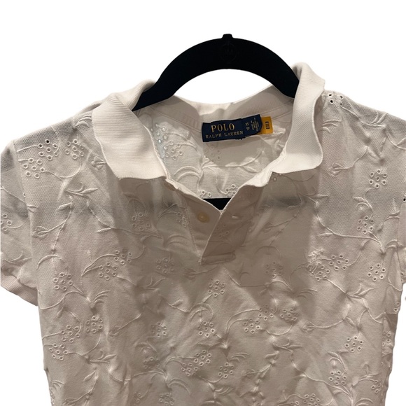 Ralph Lauren laced white polo shirt - Picture 3 of 3